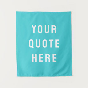 Custom Quote Banner Personalised Your Quote Wall Tapestry
