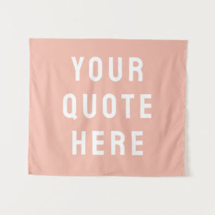 Custom Quote Banner Personalised Your Quote Wall Tapestry
