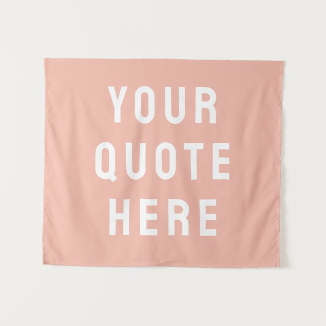 Custom Quote Banner Personalised Your Quote Wall Tapestry (Front (Horizontal))