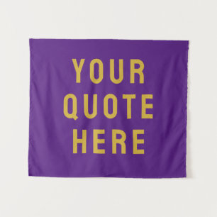 Custom Quote Banner Personalised Your Quote Wall Tapestry