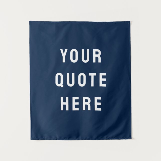 Custom Quote Banner Personalised Your Wall Nursery Tapestry (Front)