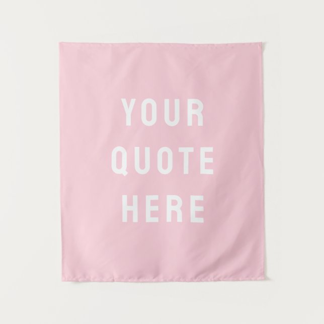 Custom Quote Banner Personalised Your Wall Nursery Tapestry (Front)