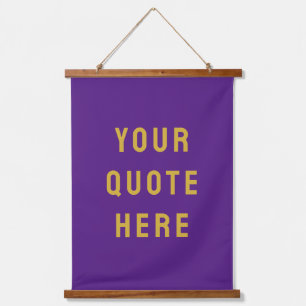 Custom Quote Banner Personalized Your Quote Wall Hanging Tapestry