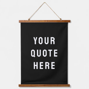 Custom Quote Banner Personalized Your Quote Wall Hanging Tapestry