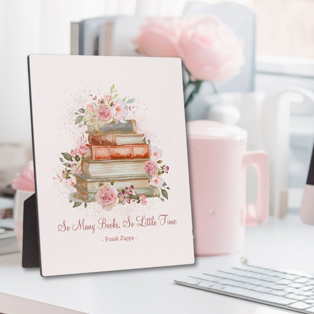 Custom Quote Books and Vintage Pink Roses Plaque (In situ)