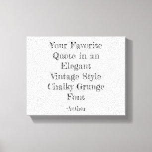 Custom Quote Canvas Print