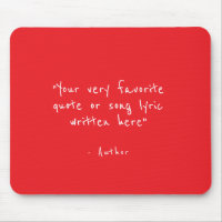 Custom quote - create your own red