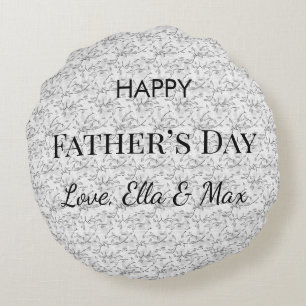 Custom Quote Design for Dad’s Special Day Round Cushion