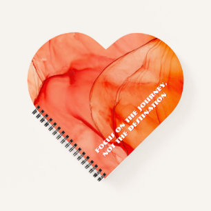 Custom Quote Heart Aesthetic Spiral Notebook