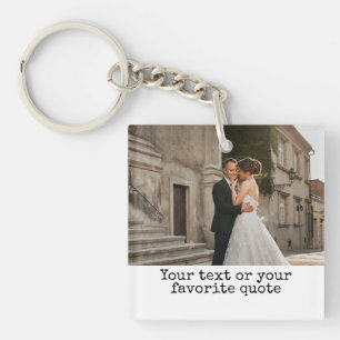 Custom quote keychain, Photo keychain, Mothers day Key Ring