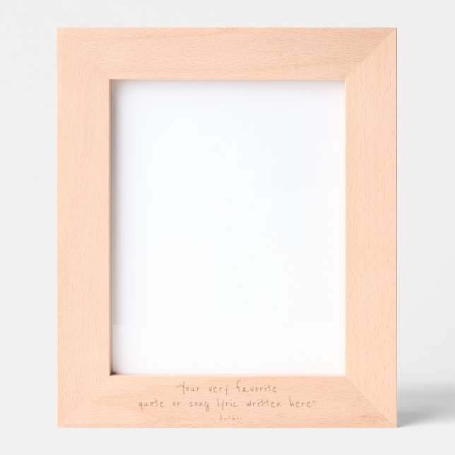 Custom quote - large portrait etched frames (Front)