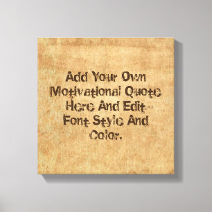Custom quote, make your own canvas print