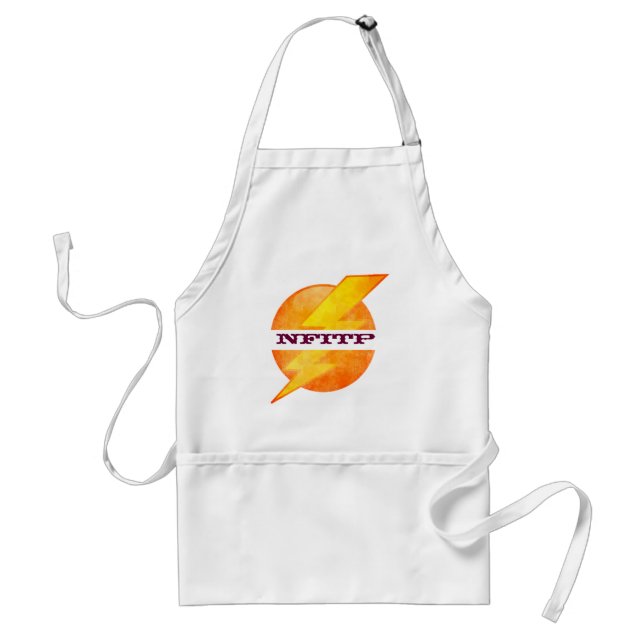 Custom Quote, Name Monogram Flash Pattern Pocket Standard Apron (Front)