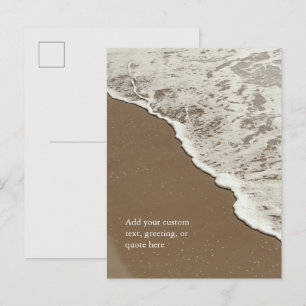 Custom Quote / Personalised beach sand Postcard