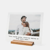 Custom Quote Personalised Photo