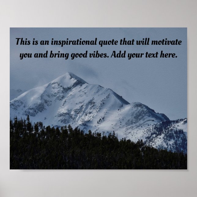 Custom Quote Personalised Poster (Front)