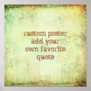 custom quote poster add your text to personalise