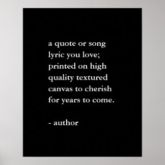 Custom Quote Print