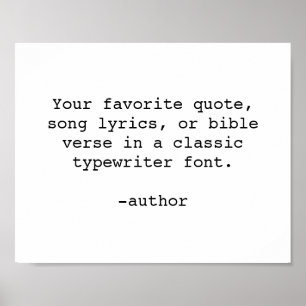 Custom Quote Print / Custom Quote Maker
