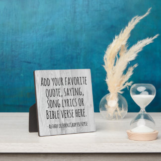 Custom Quote Saying Bible Verse Personalised Gift Plaque