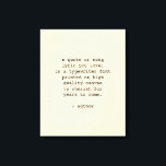 Custom Quote Wall Art Typewriter Font<br><div class="desc">Add your favourite poem or verse to this high quality gallery wrap canvas. Customise the text,  font and size to make a memorable gift for yourself or loved one to admire and be inspired for years to come.</div>