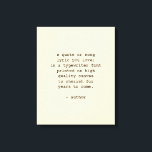 Custom Quote Wall Art Typewriter Font<br><div class="desc">Add your favourite poem or verse to this high quality gallery wrap canvas. Customise the text,  font and size to make a memorable gift for yourself or loved one to admire and be inspired for years to come.</div>