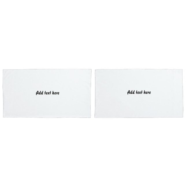 Custom Quote White Pillowcases – Personalized Bedr (Front-Set)