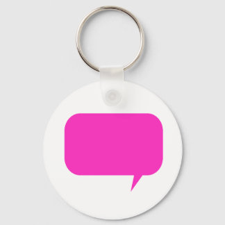 Custom Quotebox Pink Key Ring
