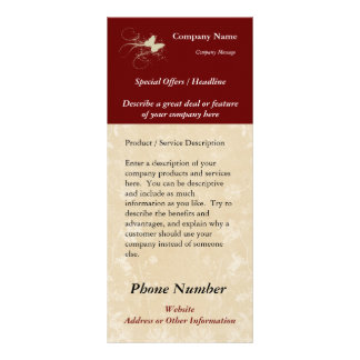 Custom Rack Card, Butterfly (Spa, Health, Hair... Card