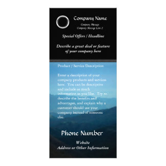 Custom Rack Card, Classic Black Design, Print Your Card