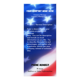 Custom Rack Card, Patriotic Design Card