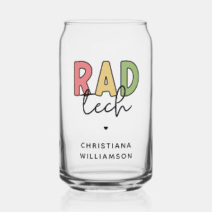 Custom Rad Tech Radiologic Technologist Radiology Can Glass