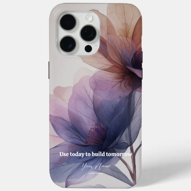 Custom Radiant Petals iPhone 15 Pro Max Cas Case-Mate iPhone Case (Back)