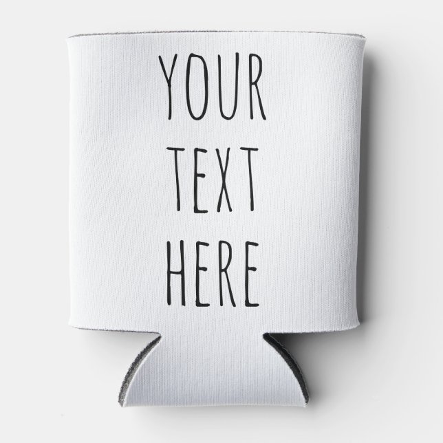 Custom Rae Dunn Text | Personalised Gifts  Can Cooler (Front)