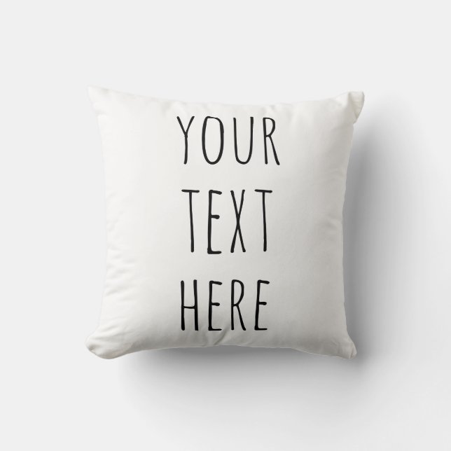 Custom Rae Dunn Text Pillow | Personalized Gifts  (Front)