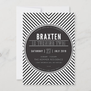 CUSTOM rainbow birthday party invite for Braxten