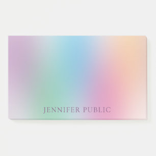 Custom Rainbow Colours Elegant Modern Template Post-it Notes