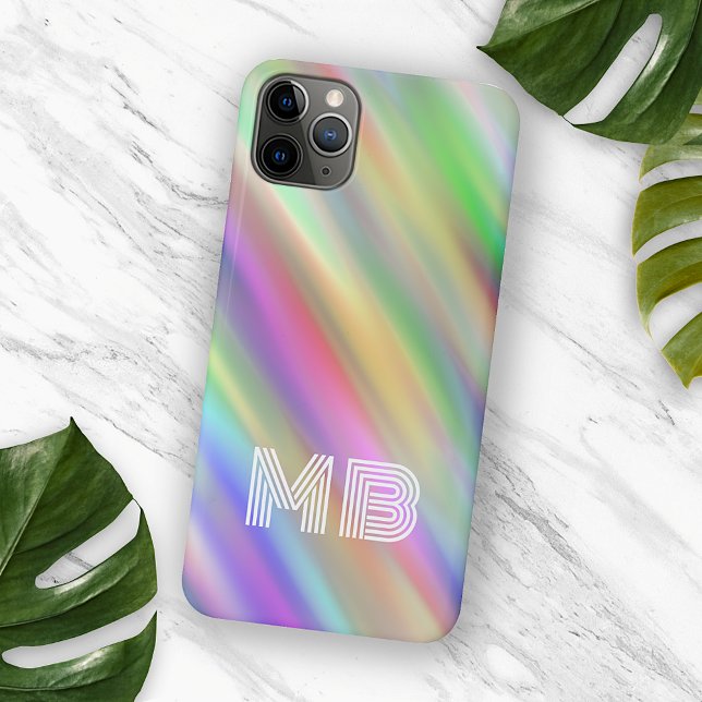 Custom Rainbow Colours Striped Tie Dye Art Pattern Case-Mate iPhone Case (Creator Uploaded)