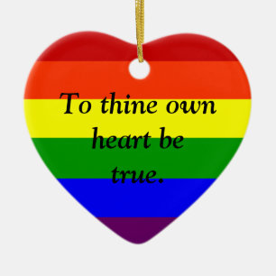 Custom Rainbow Ornament, Custom Gay Pride Ornament