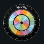 Custom rainbow wheel positivity LGBT pastel colour Dartboard<br><div class="desc">Custom rainbow wheel positivity LGBT pastel colours</div>