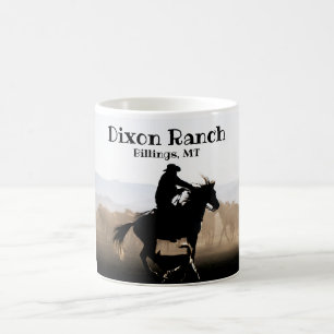 Custom Ranch Cowboy Horse Big Sky Coffee Mug