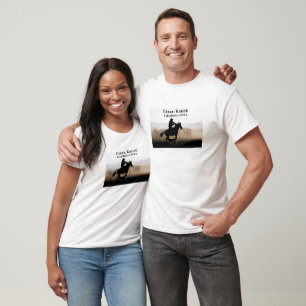 Custom Ranch Cowboy Horse Established T-Shirt