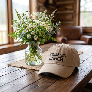 Custom Ranch Name Embroidered Hat