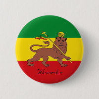 Custom Rastafarian Flag of Ethiopia Lion of Judah