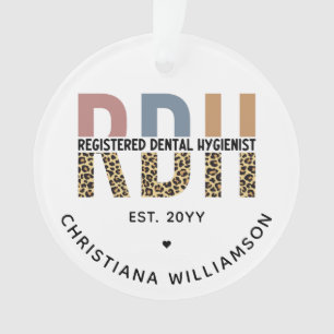 Custom RDH Registered Dental Hygienist Gifts Ornament