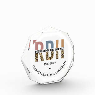 Custom RDH Registered Dental Hygienist Gifts Photo Block