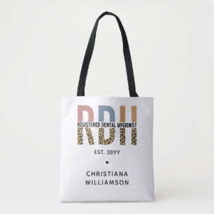 Custom RDH Registered Dental Hygienist Gifts Tote Bag
