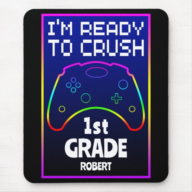 Custom Ready To Crush Back To School  Mouse Mat (Front)