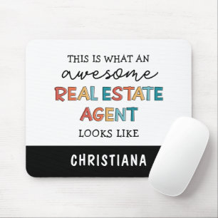 Custom Real Estate Agent Funny Awesome Realtor Mouse Mat