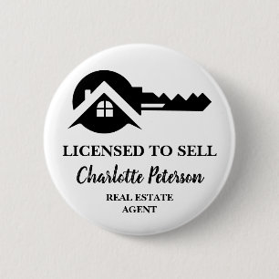 Custom Real Estate Agent Promotional 6 Cm Round Badge